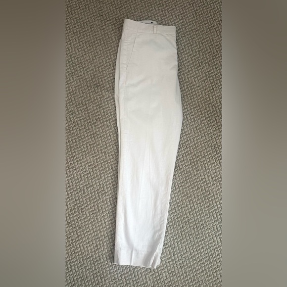 Banana Republic Avery Linen Pants. In white, size 8. - Picture 7 of 8